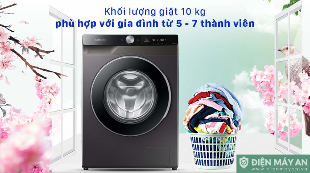 Máy Giặt Samsung AI Inverter 10kg WW10T634DLX/SV